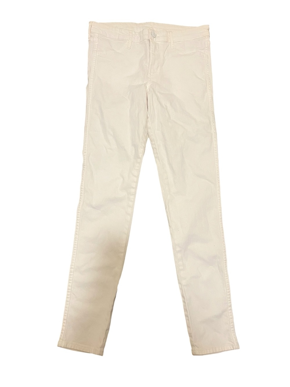 H&M Skinny Regular Waist Ankle Jeans Size 28 White